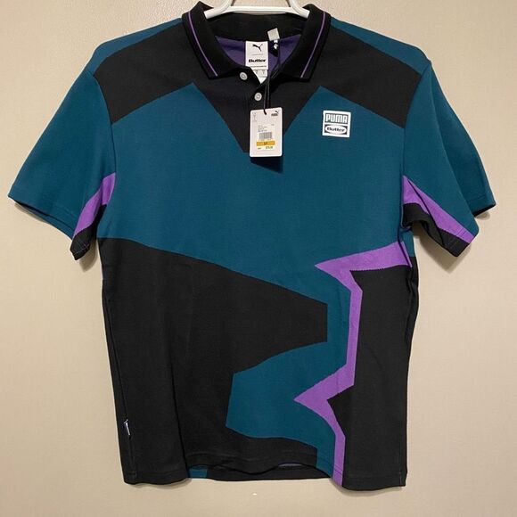 Puma X Butter Goods FB Deep Teal Polo 532441-40 Men’s Small - Picture 1 of 3